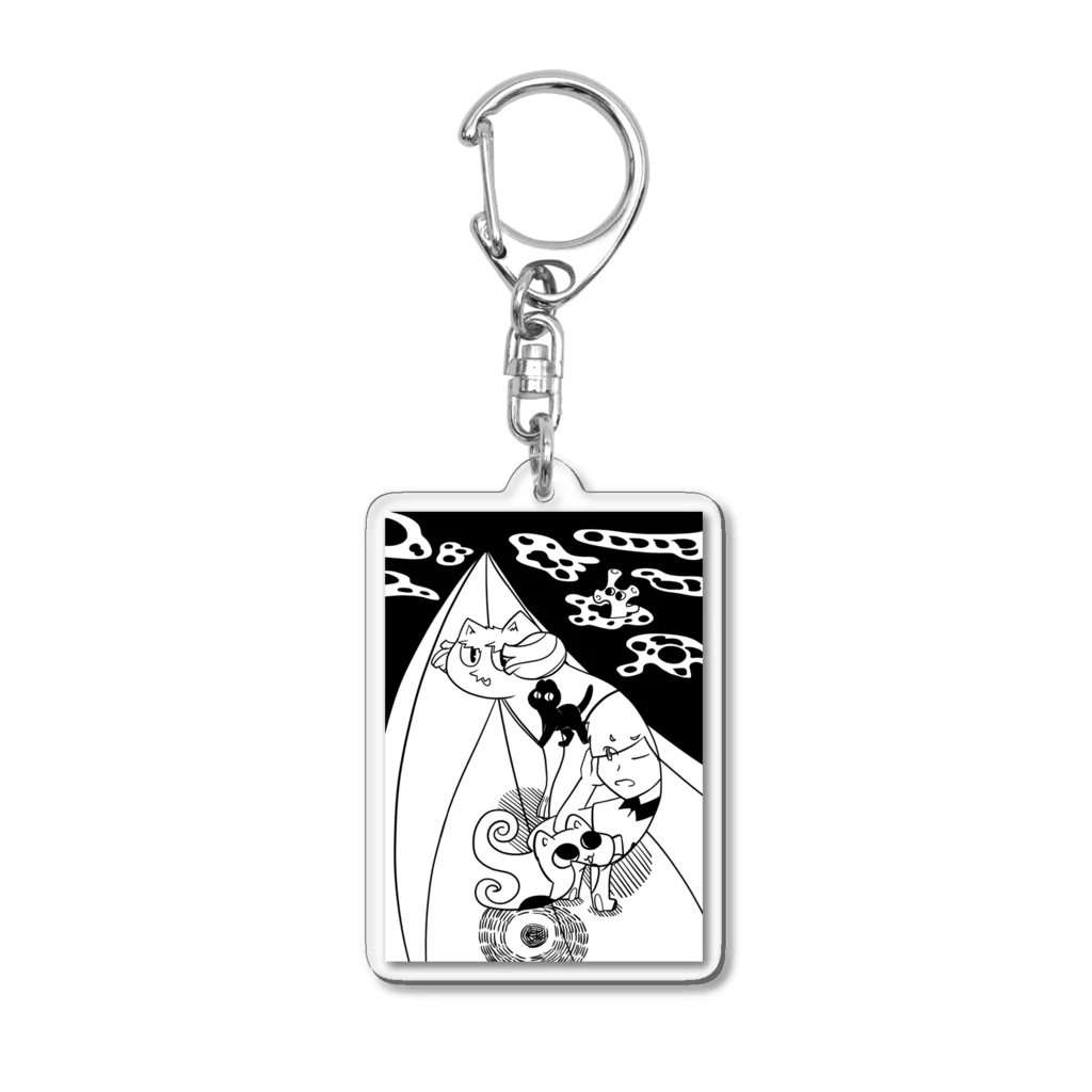 Animaru639のThe and of Cats-004 Acrylic Key Chain