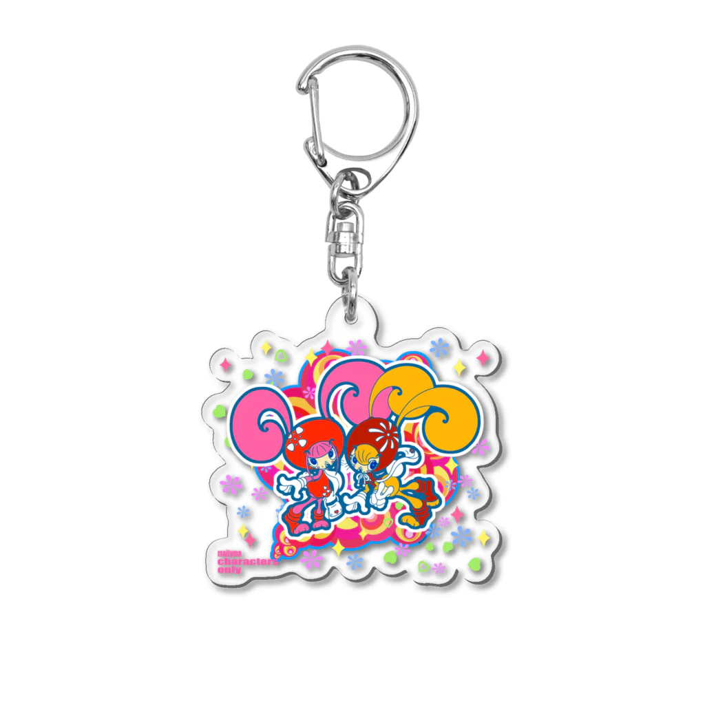 マイティマのRabbits Two Top Acrylic Key Chain