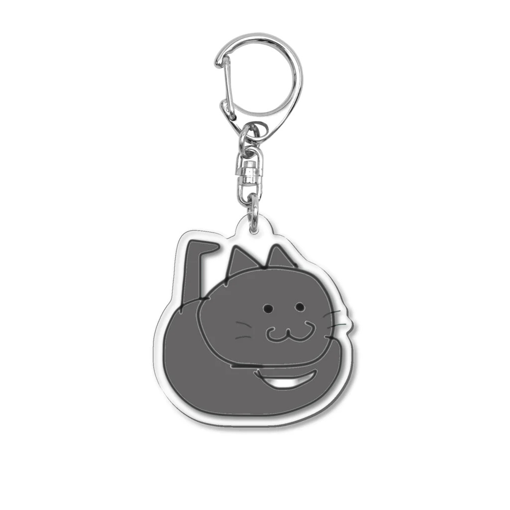 ごろにゃんのふぐり🐱のごろにゃん(本物) Acrylic Key Chain