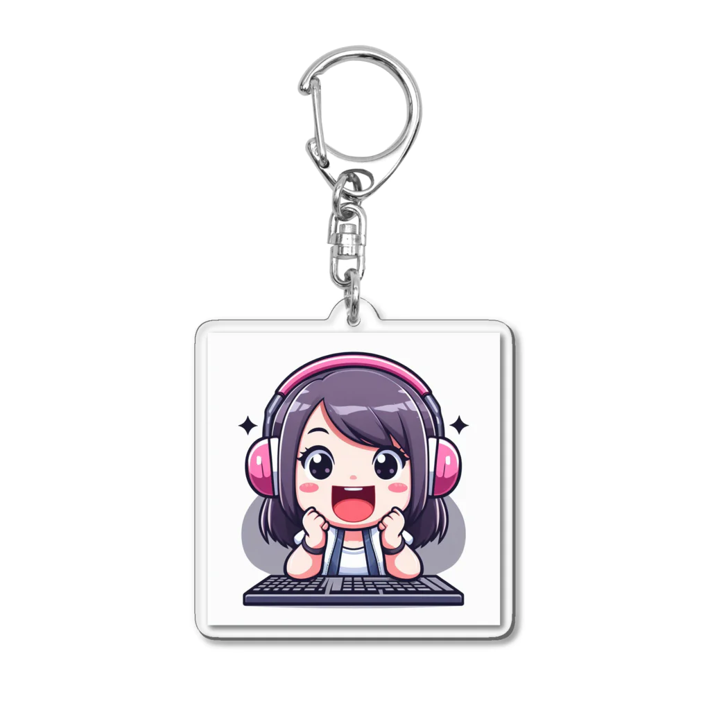 hide-のかわちいPCガール👧 Acrylic Key Chain