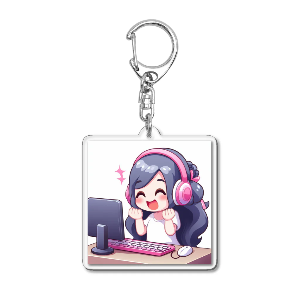 hide-のかわちいPC少女👧 Acrylic Key Chain