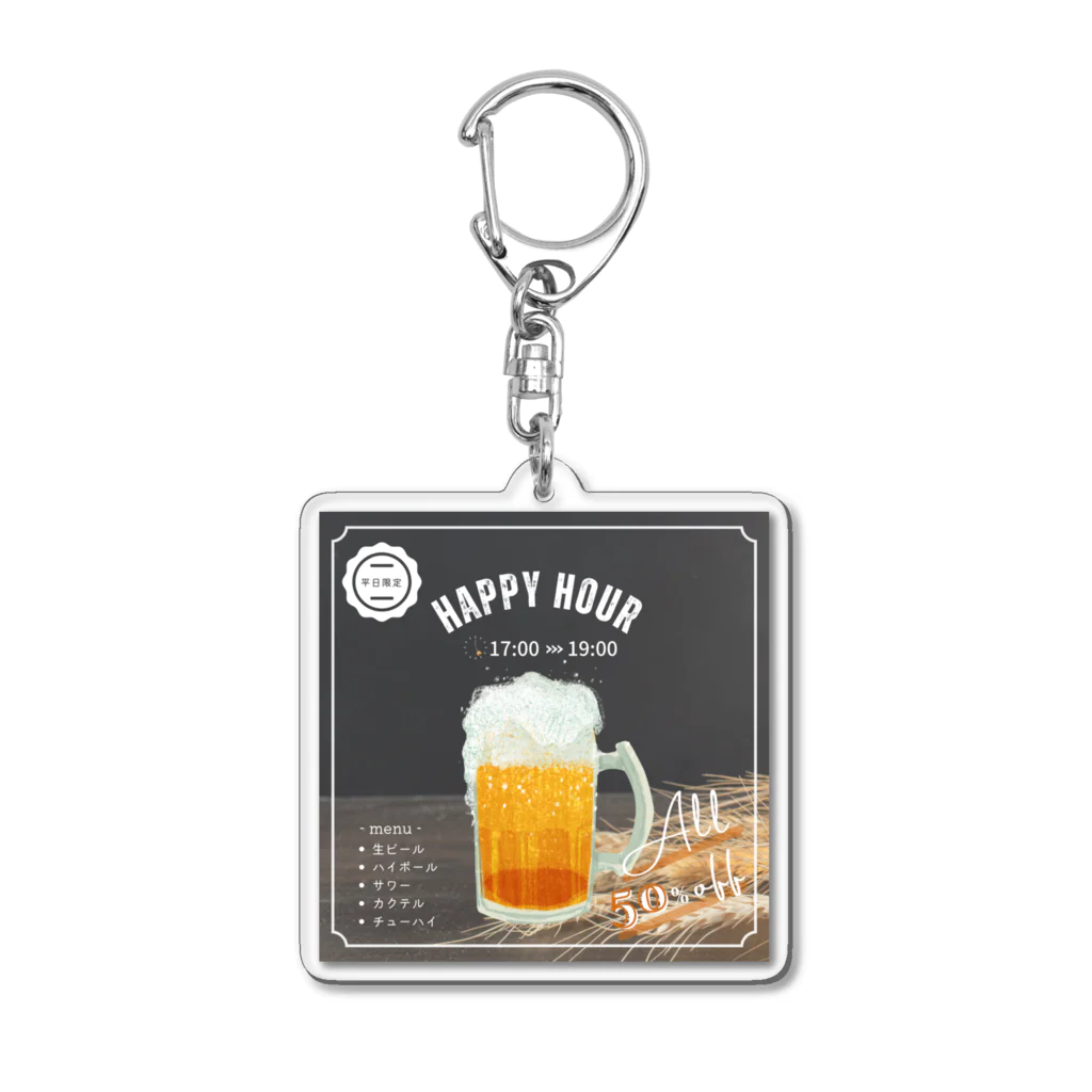 KSK SHOPのBEER-ビール Acrylic Key Chain