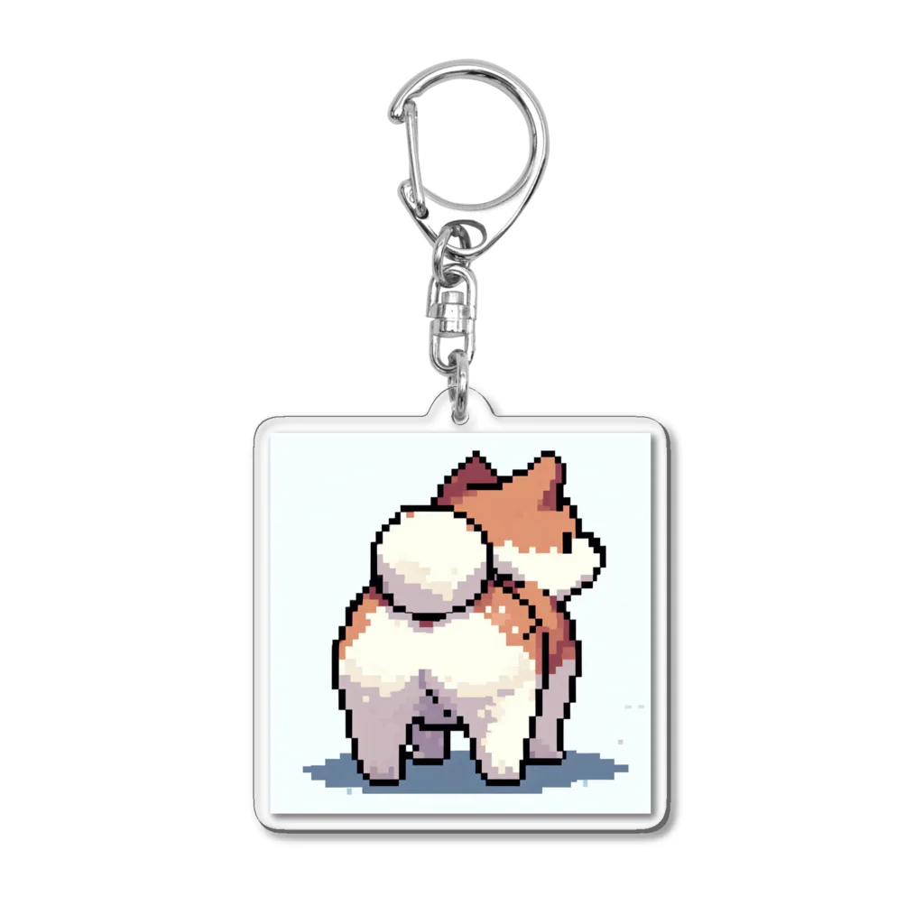 まるきゅー＠ショップのピクセルアート風 Acrylic Key Chain