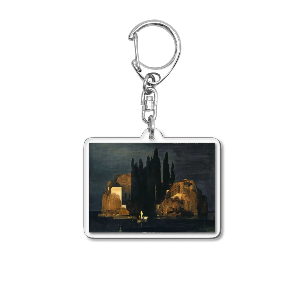 世界美術商店の死の島(第1ヴァージョン) / Isle of the Dead (1st version)) Acrylic Key Chain