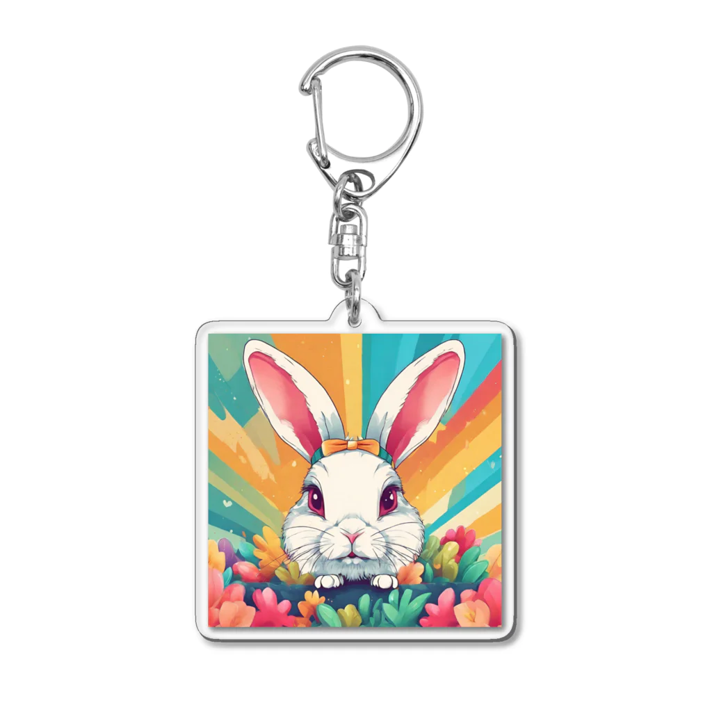 YOO1978の(*≧3≦)ウサギのグッズ Acrylic Key Chain