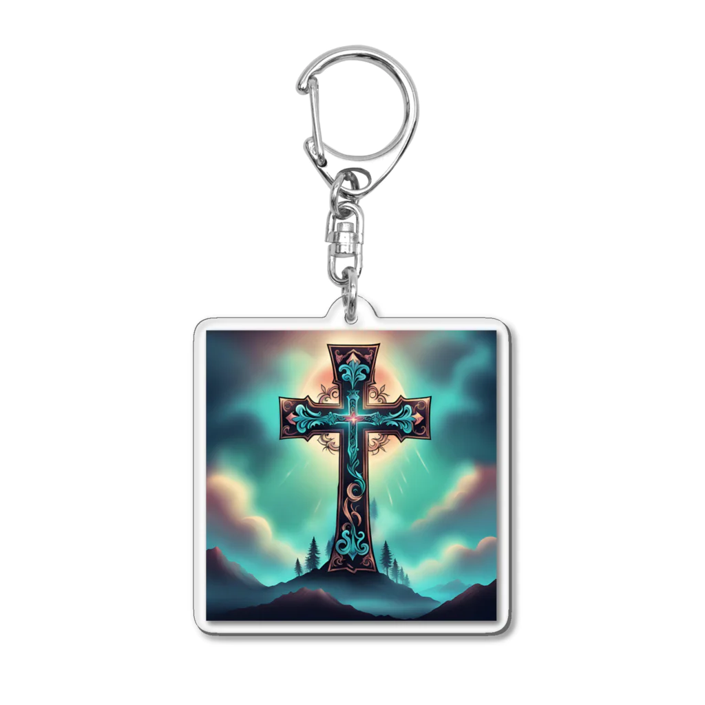 luckyGの聖なる十字架 Acrylic Key Chain