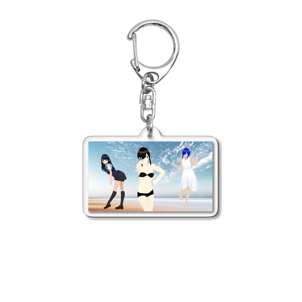 nanaozakaの三人娘のグッズ Acrylic Key Chain