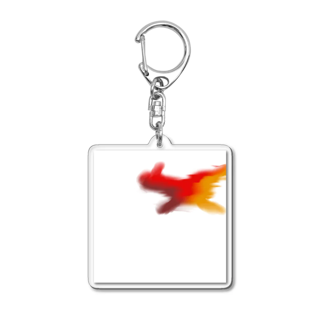 Respect__sのものすごく速く走る赤いなにか Acrylic Key Chain