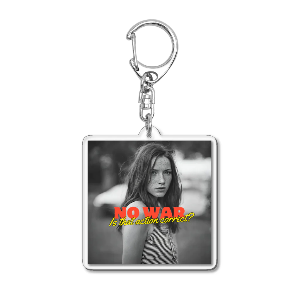 MAZURO SHOPのNO WAR Acrylic Key Chain