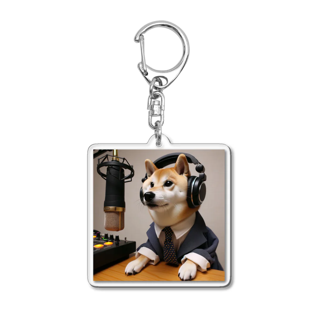 0416artの柴犬ラジオ Acrylic Key Chain