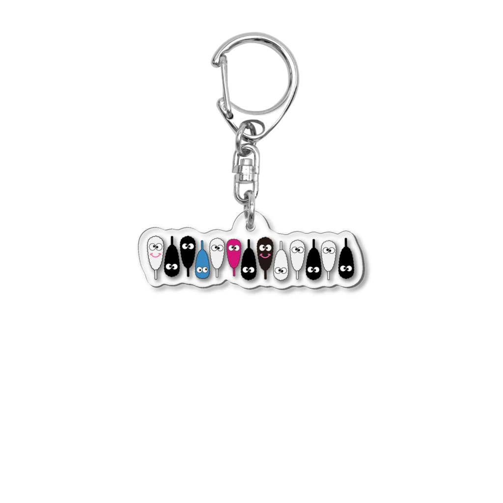 串カツワールドの串揚げ串カツクシニョロワールドグッズ Acrylic Key Chain