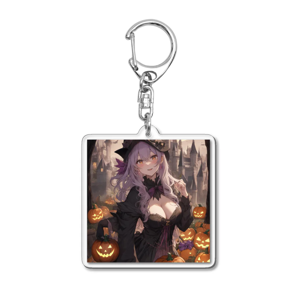 ５６アイテムズのハロウィン魔女 Acrylic Key Chain