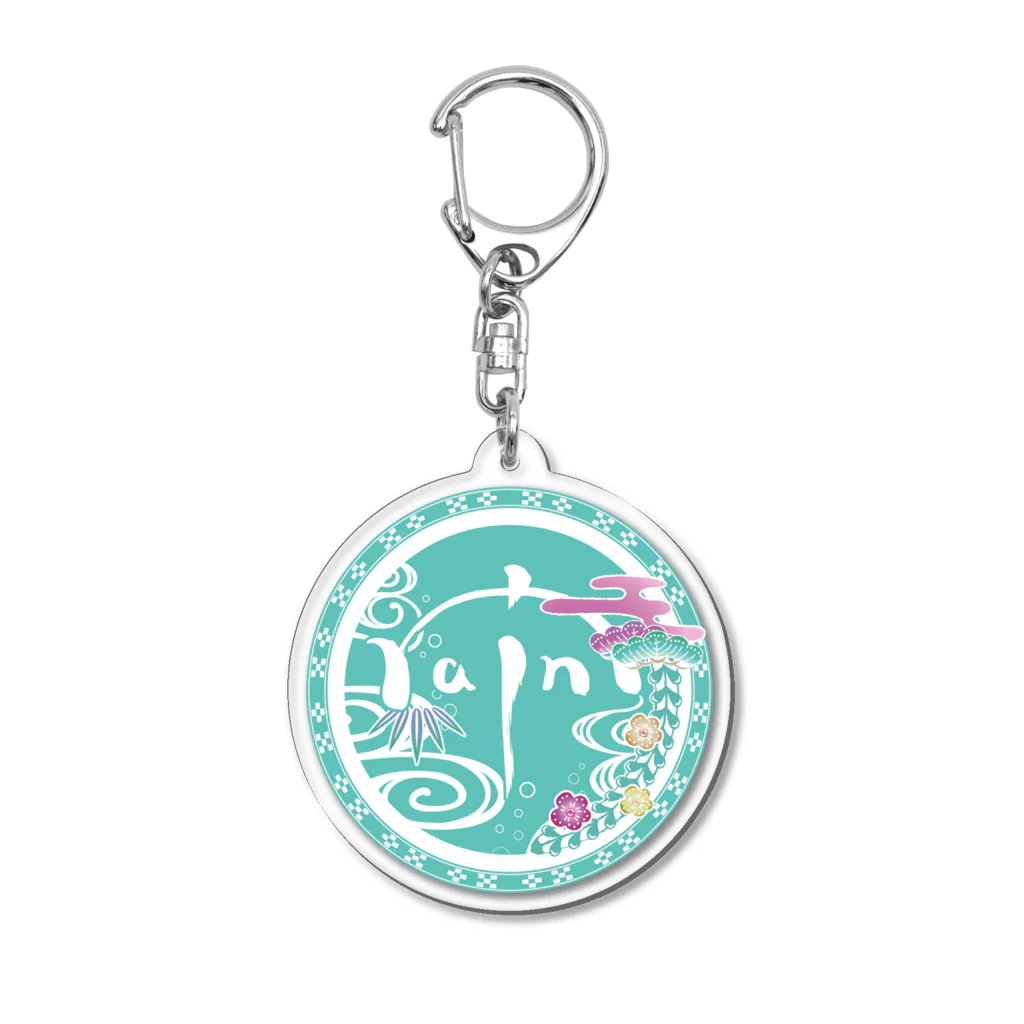 rain＠沖縄方言で歌ってみたのrainロゴ Acrylic Key Chain