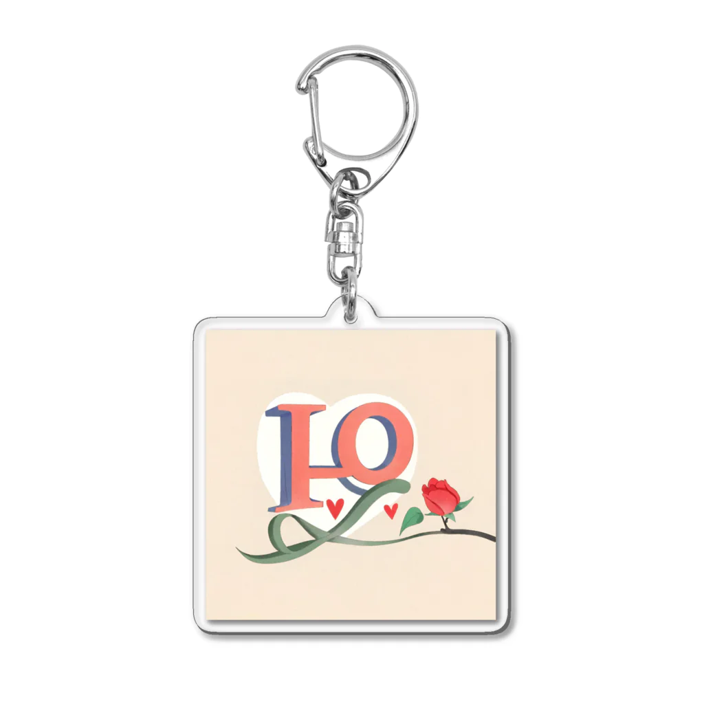 Flower TwinkleのLOveシリーズ Acrylic Key Chain