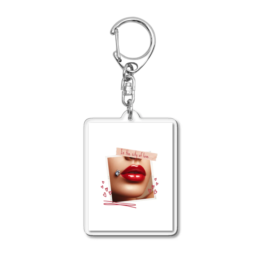 s-d-rr-jsの"Silk Lips" Acrylic Key Chain