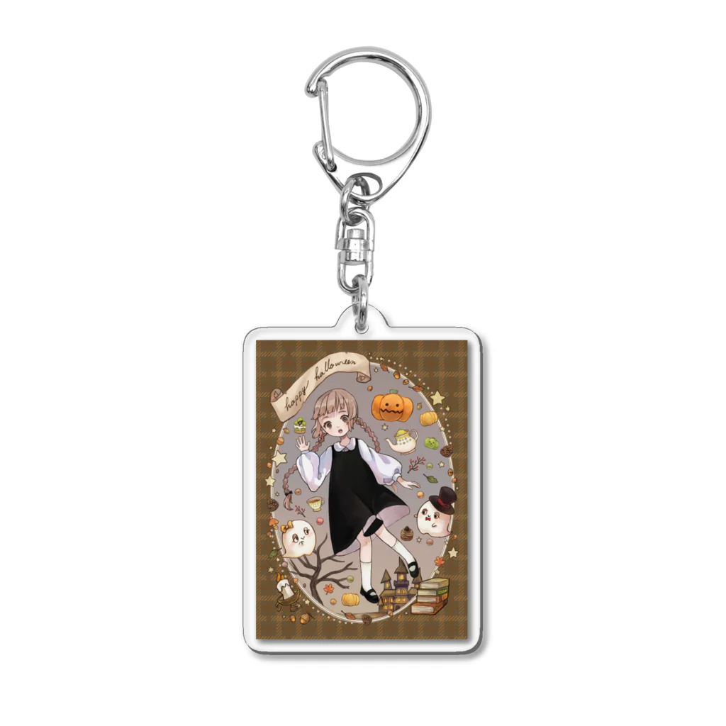 shina627のhappy halloween Acrylic Key Chain