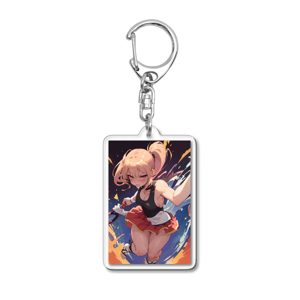 T-tyuruのテニス少女 Acrylic Key Chain