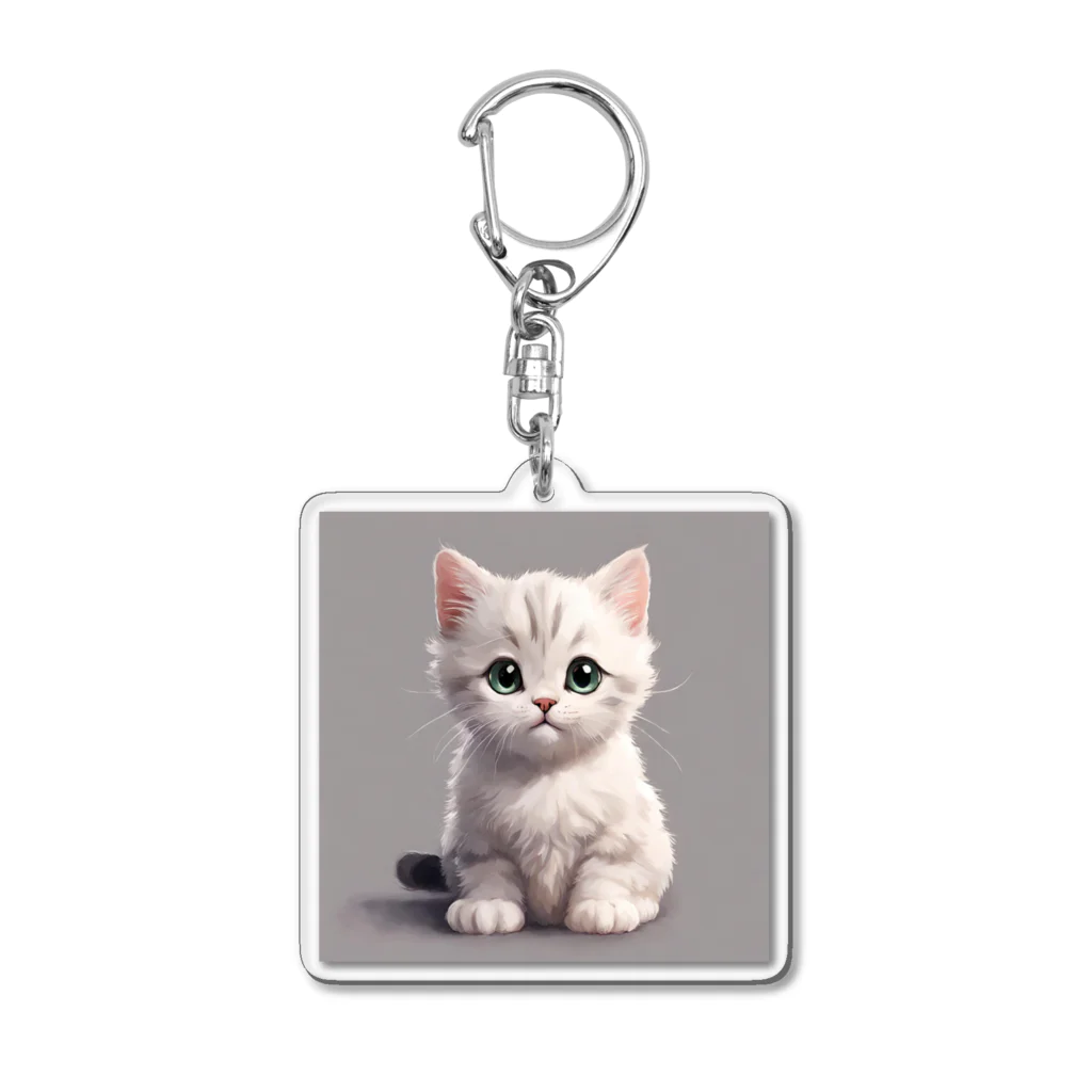 MOnaの可愛い猫 Acrylic Key Chain