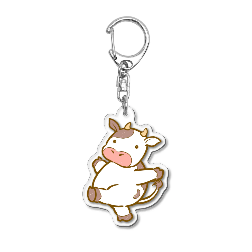 だちょう2020のウシさん Acrylic Key Chain