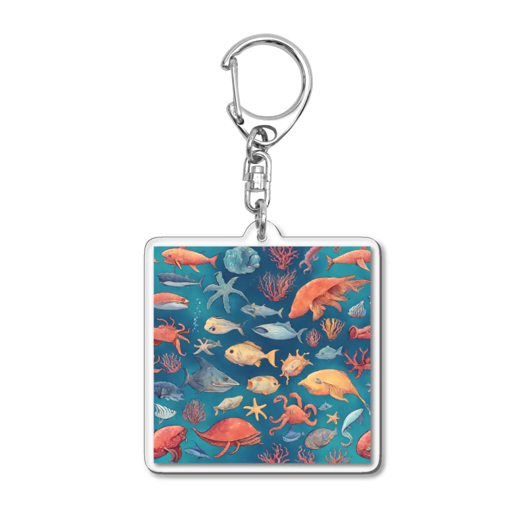 tmdayoの海洋生物 Acrylic Key Chain