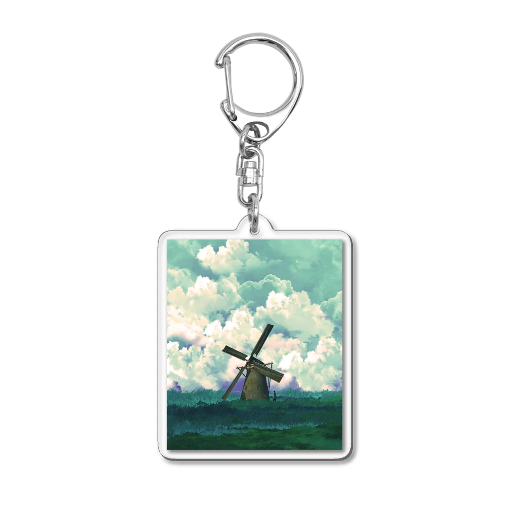 瀬名サキの風の向こう Acrylic Key Chain