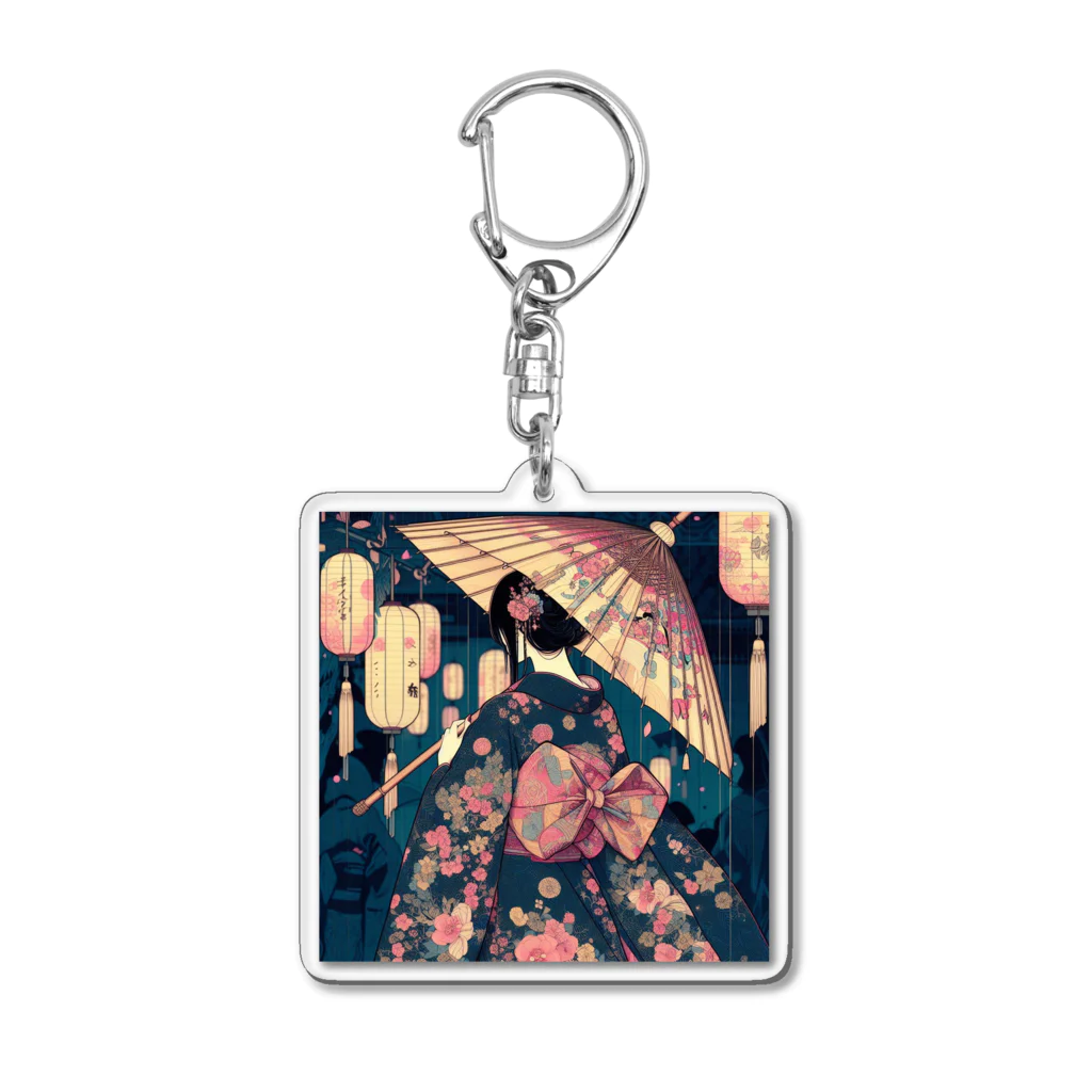 zaisuの浴衣女子 Acrylic Key Chain