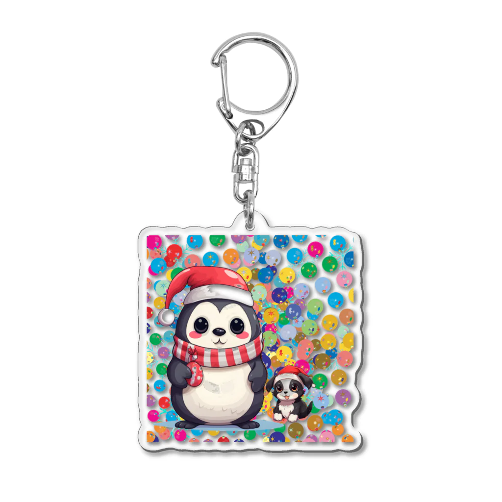 MistyStarkのペンギン犬 Acrylic Key Chain