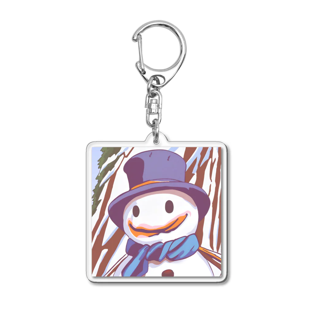 雪だるま⛄️の雪だるま⛄️❄️ Acrylic Key Chain