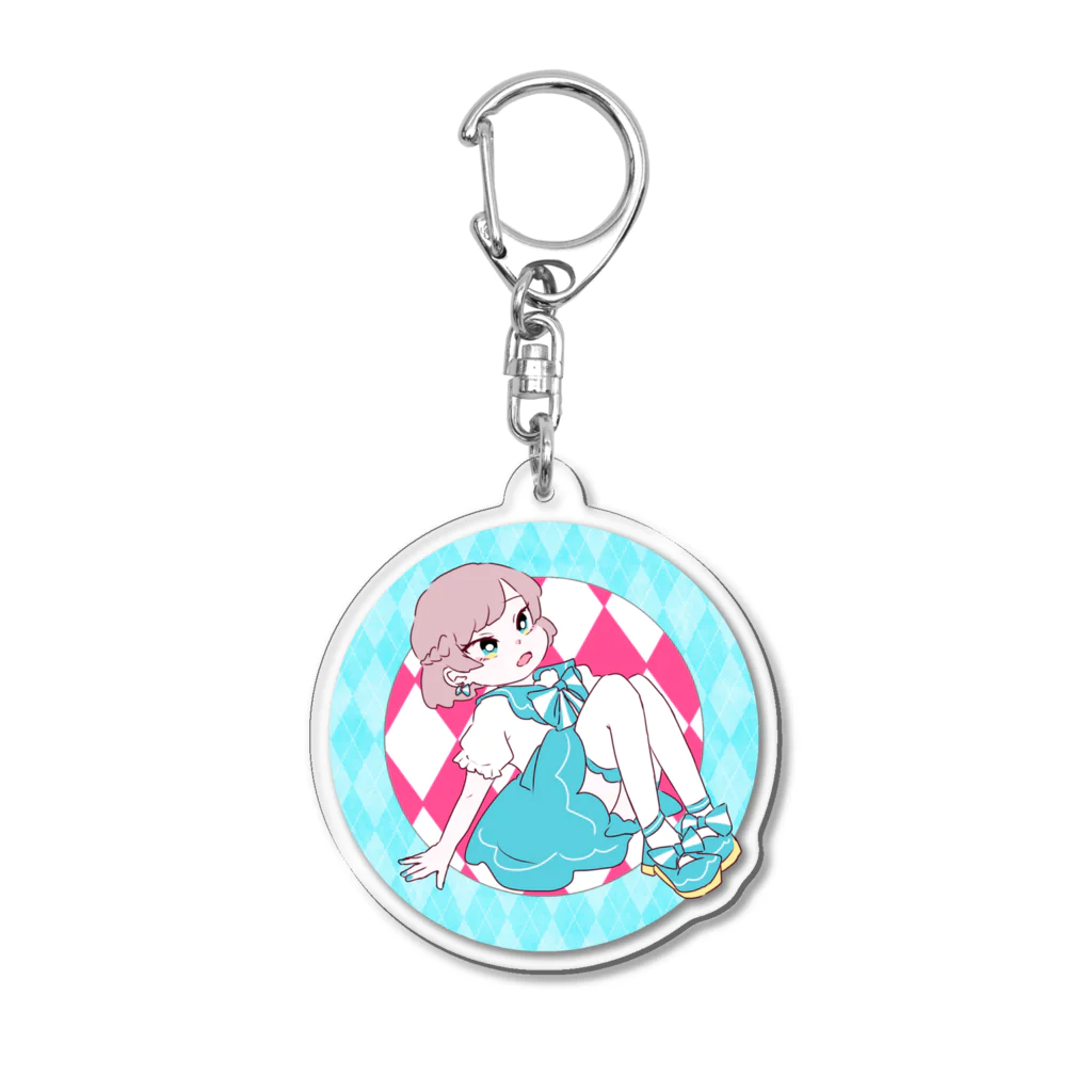 ぽいどのゆめかわroomのHappy Halloweenコラボイラスト Acrylic Key Chain