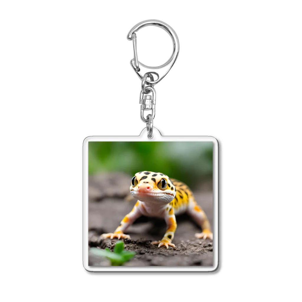 yumena_のヒョウモントカゲモドキ AI写真 Acrylic Key Chain