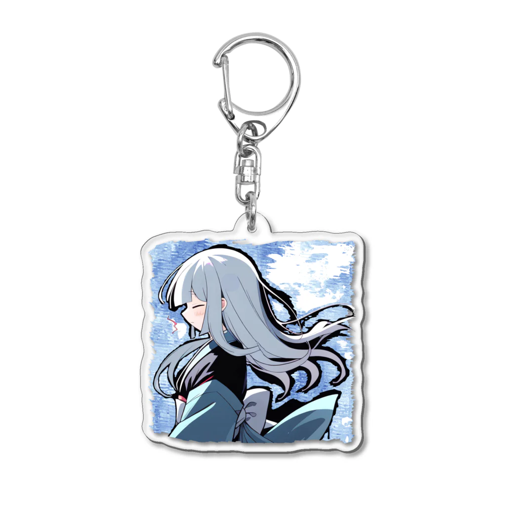 ttm100の雪ん子のため息 Acrylic Key Chain