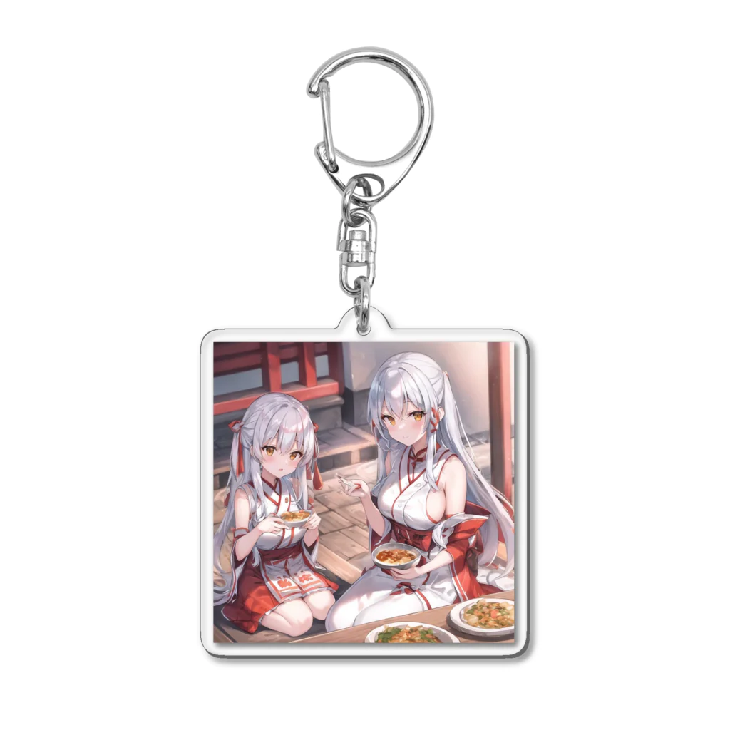 お稲荷ちゃんのお稲荷ちゃん Acrylic Key Chain