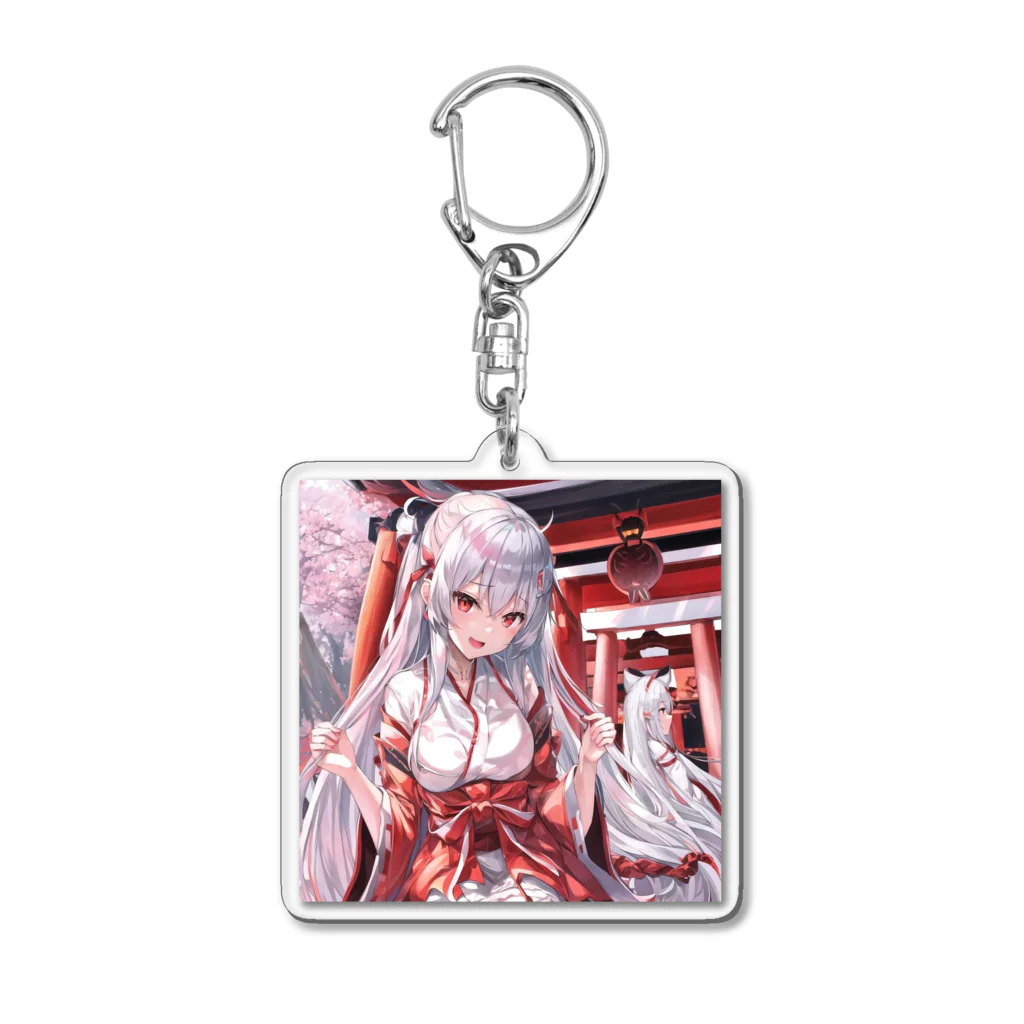 お稲荷ちゃんのお稲荷ちゃん Acrylic Key Chain