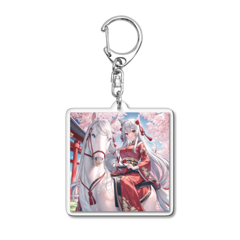 お稲荷ちゃんのお稲荷ちゃん Acrylic Key Chain