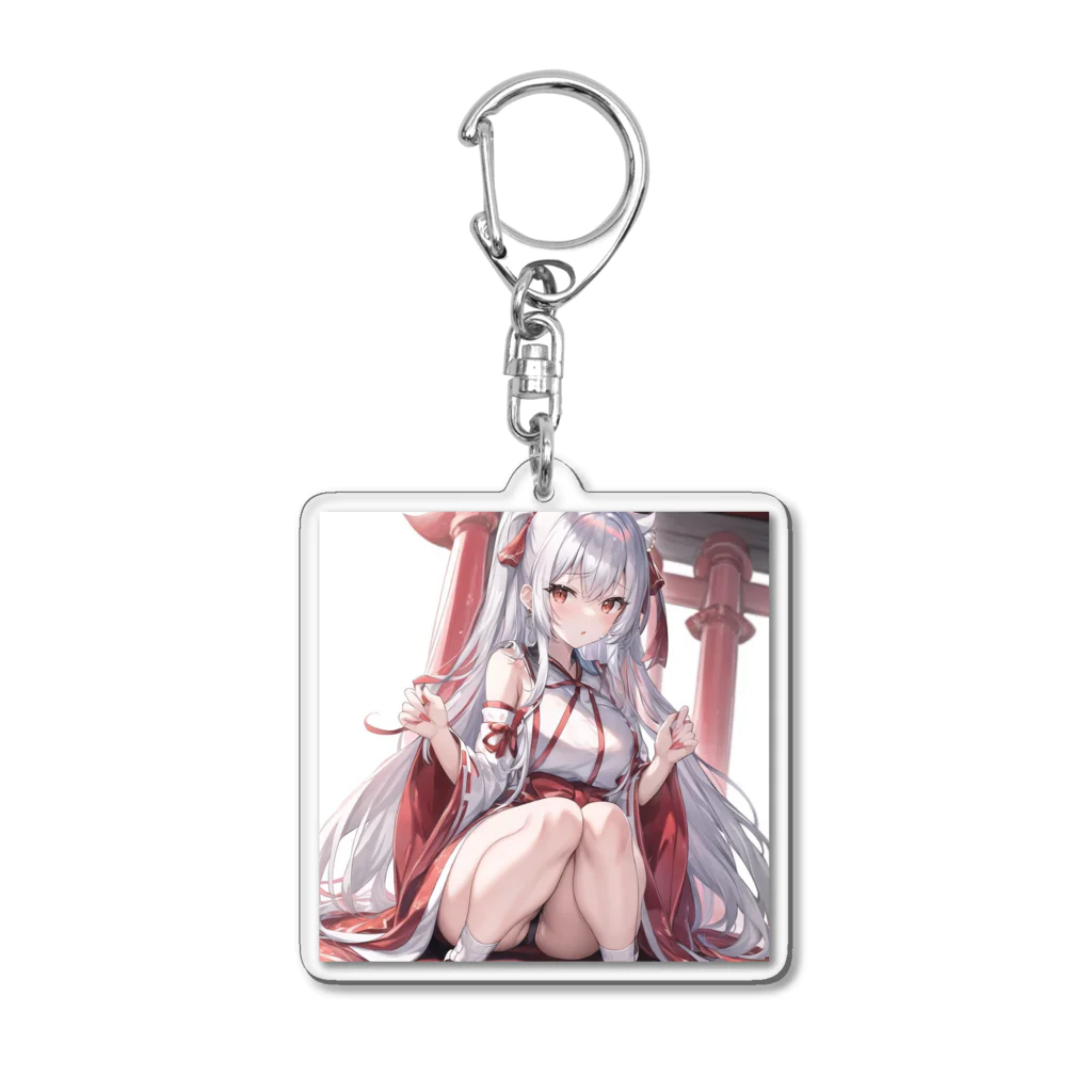 お稲荷ちゃんのお稲荷ちゃん Acrylic Key Chain