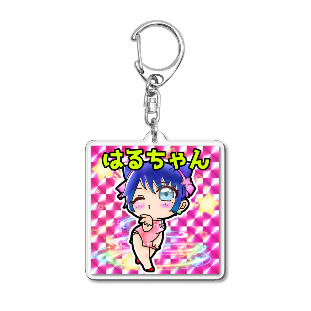 🎮🅷🅰🆁🆄🌸のはるちゃんビックリマン風 Acrylic Key Chain