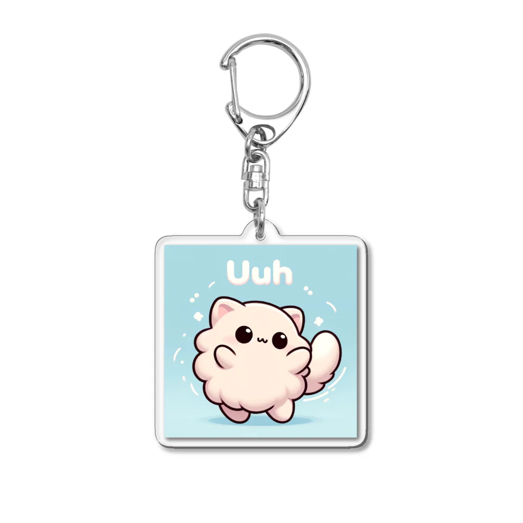 CatMonkのふわもふ猫Uuh Acrylic Key Chain