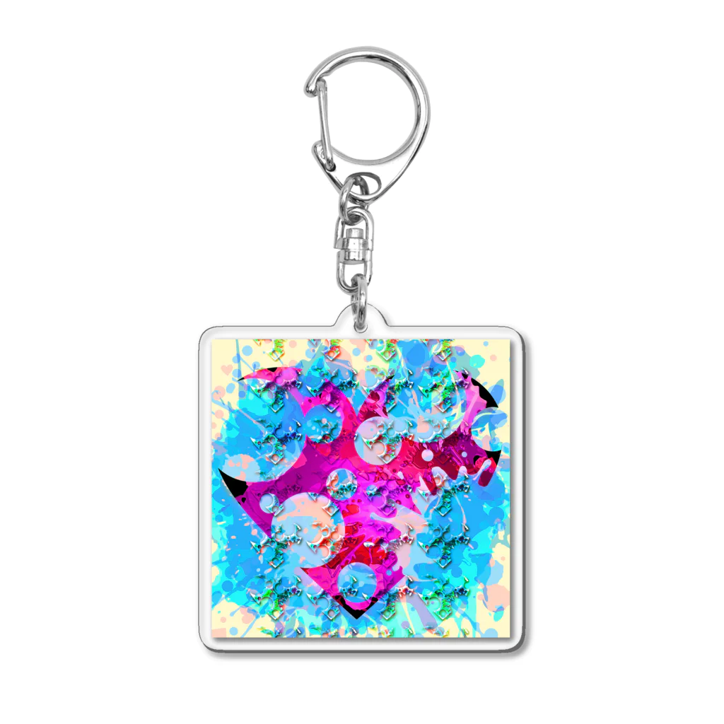 DOTS EMO JUICYのDOTS EMO JUICY ブランドロゴアートE ドアノック💕 Acrylic Key Chain