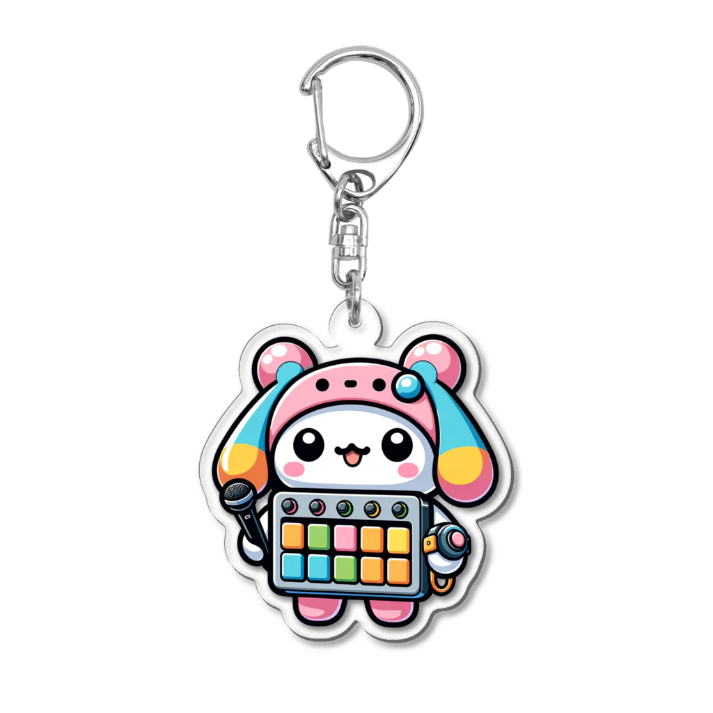 Team BlackPadsのパッド子ちゃん｜Team Blackpads x Urinamiコラボシリーズ Acrylic Key Chain