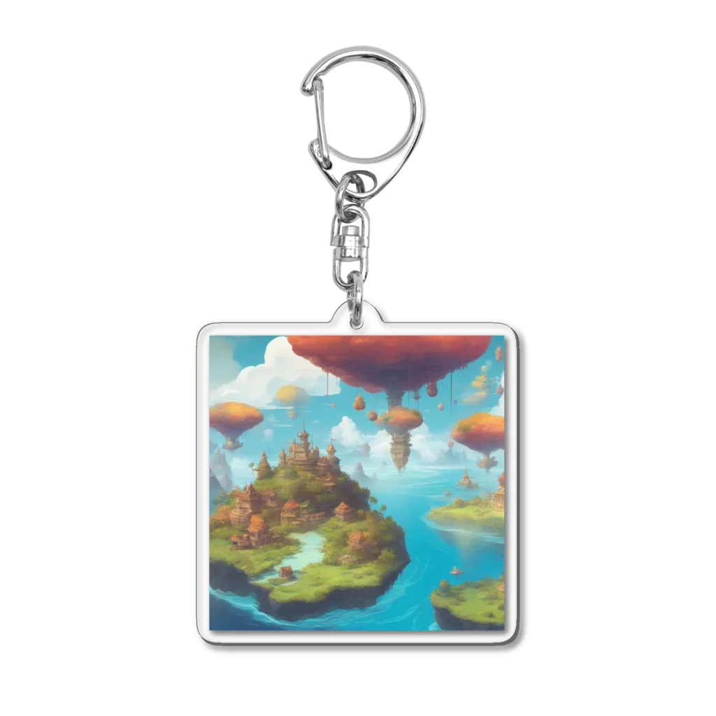 G7のショップの 幻想の浮遊アイランド コレクション（Fantastical Levitating Islands Collection） Acrylic Key Chain