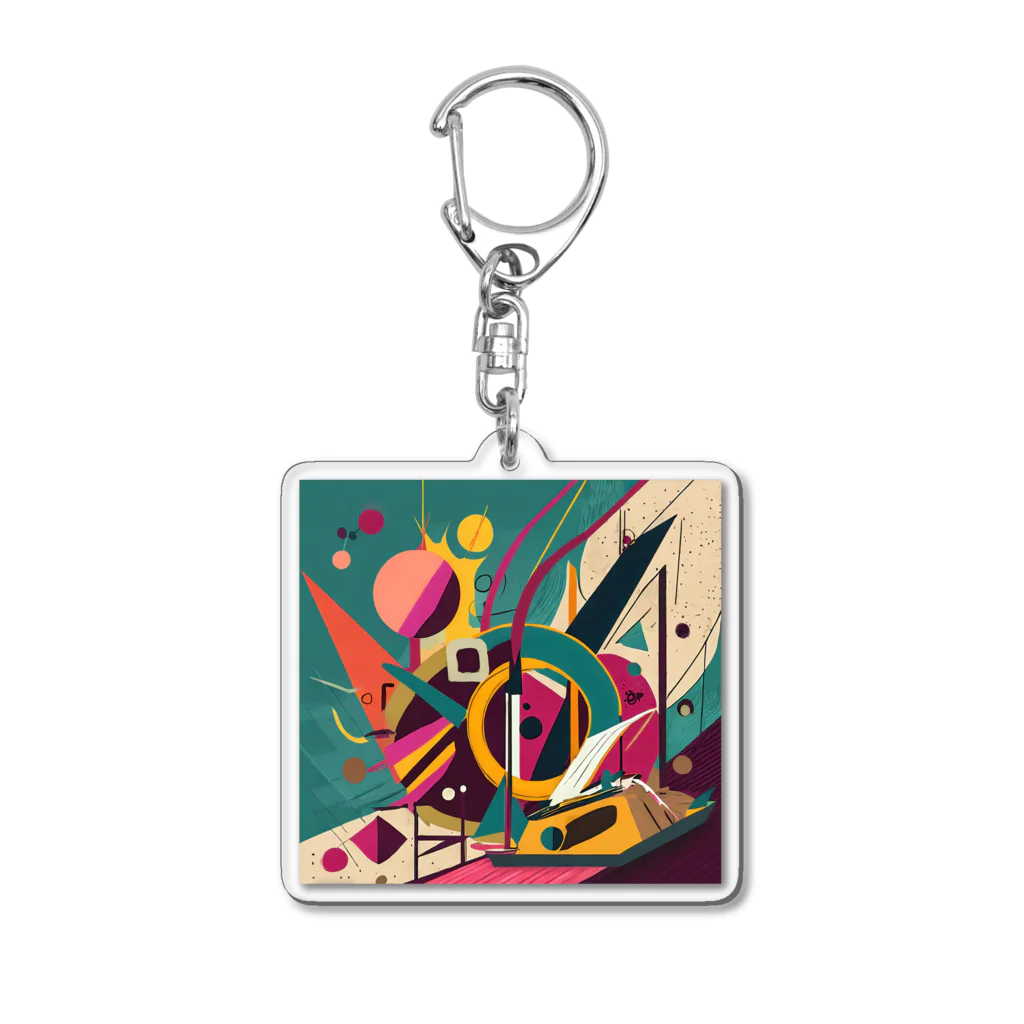 のんびりアート工房のガラクタアート Acrylic Key Chain