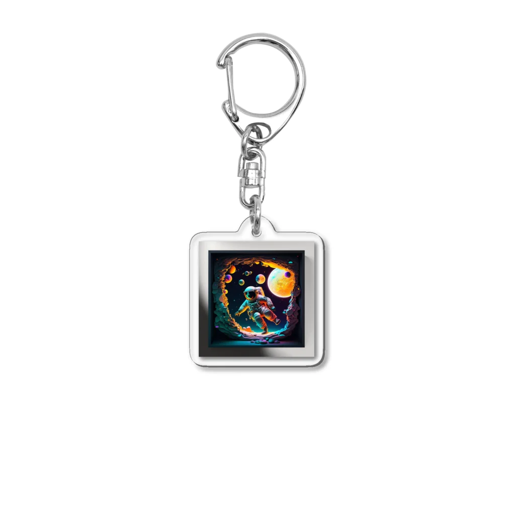 Hilariの宇宙飛行士シリーズ Acrylic Key Chain