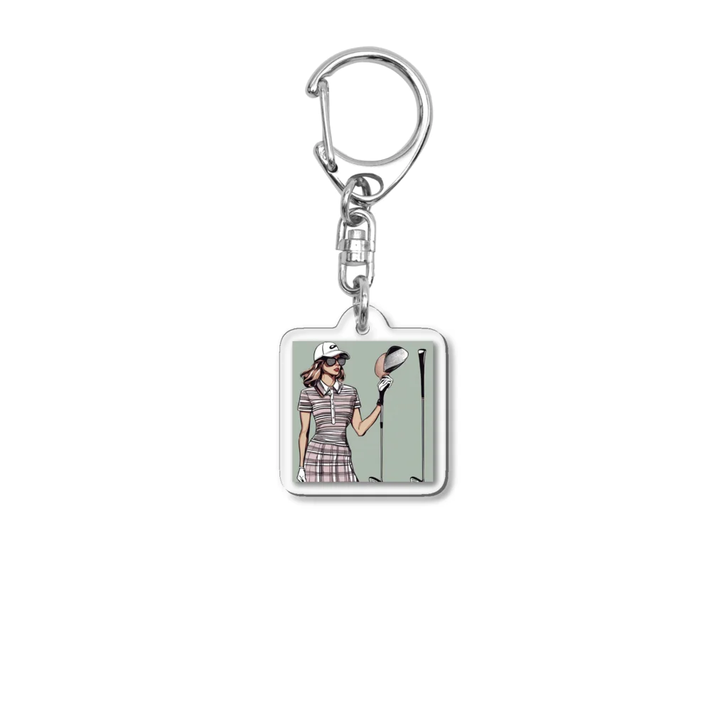 BIRDIE_GIRLのおしゃれゴルフ Acrylic Key Chain