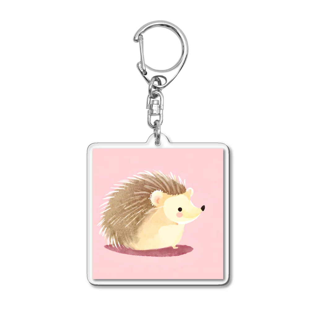 zoo234の可愛いハリネズミ Acrylic Key Chain