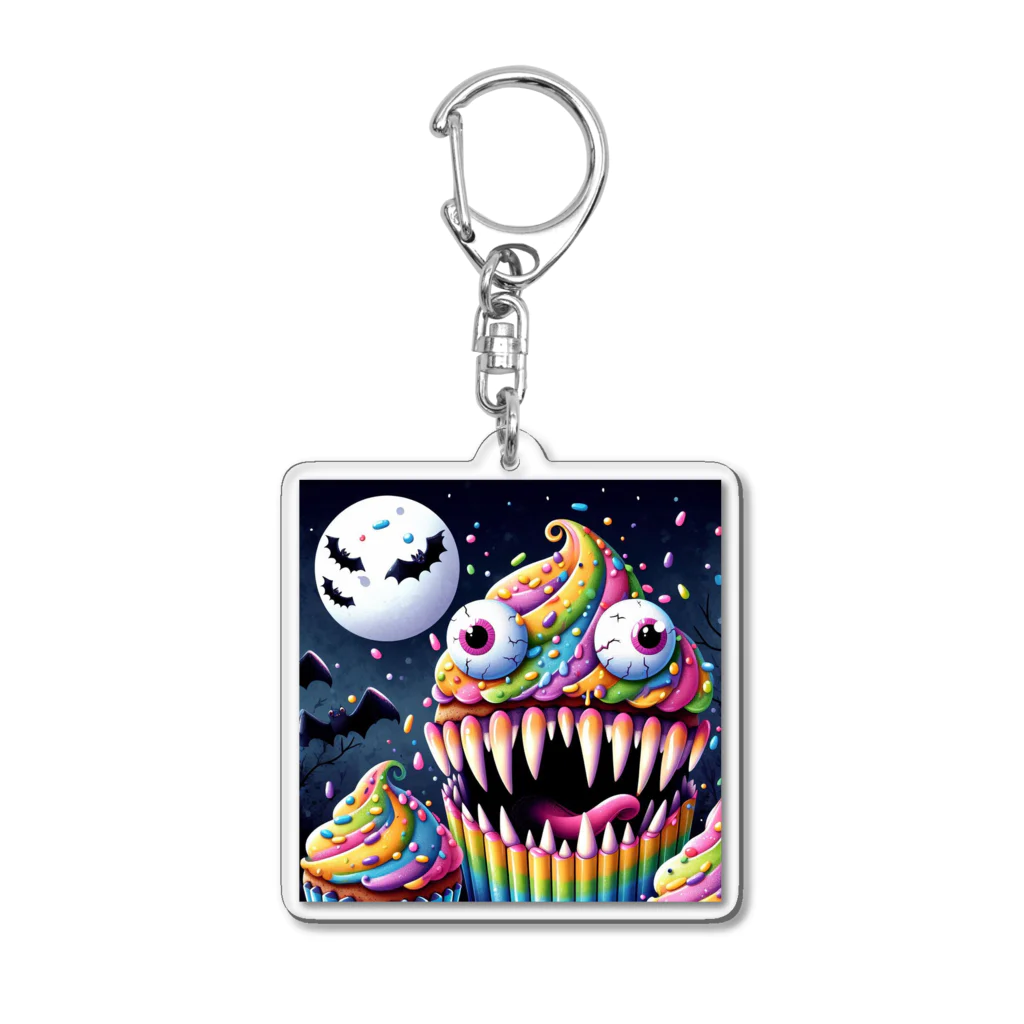 Sho-craftのMonster Cup cakes 01 Acrylic Key Chain