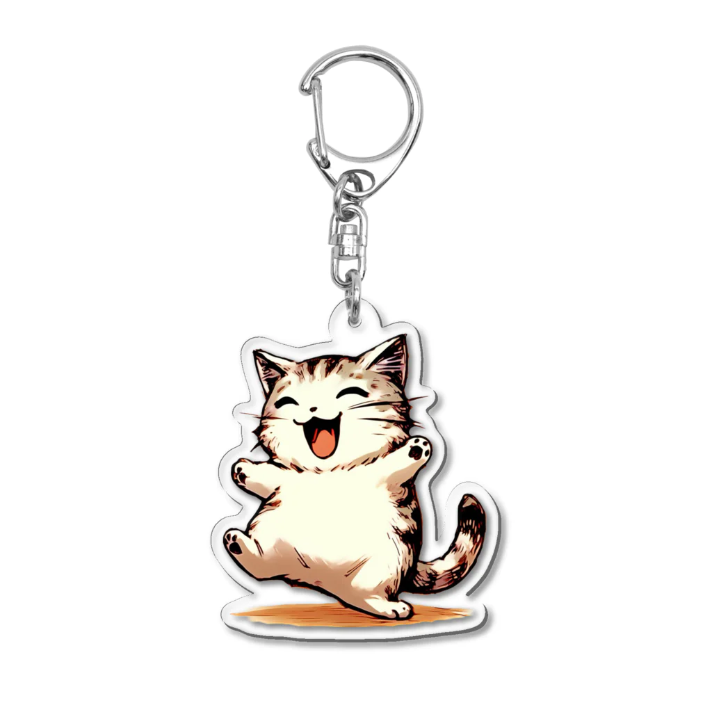 マッハSHOPのAI天風猫(笑顔1) Acrylic Key Chain