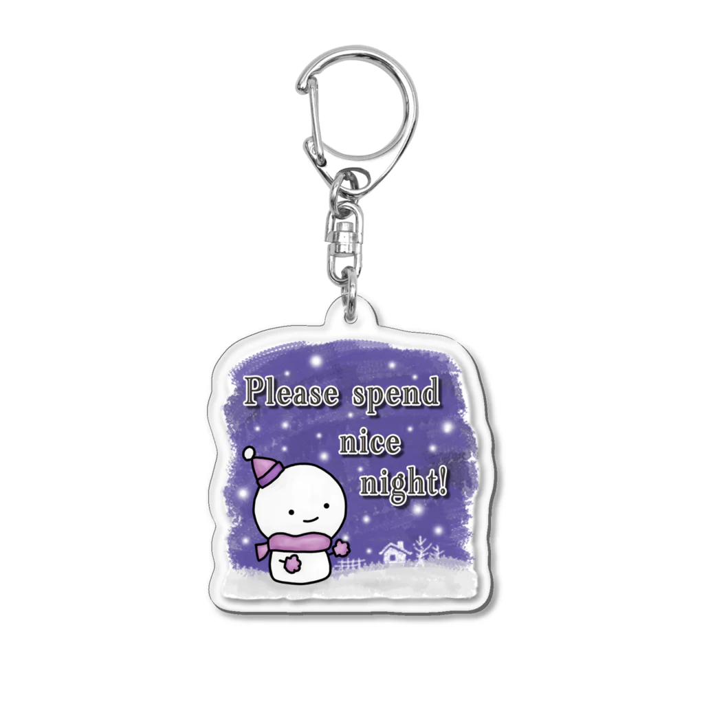 sari'sのPlease spend nice night!/ステキな夜をお過ごし下さい! Acrylic Key Chain