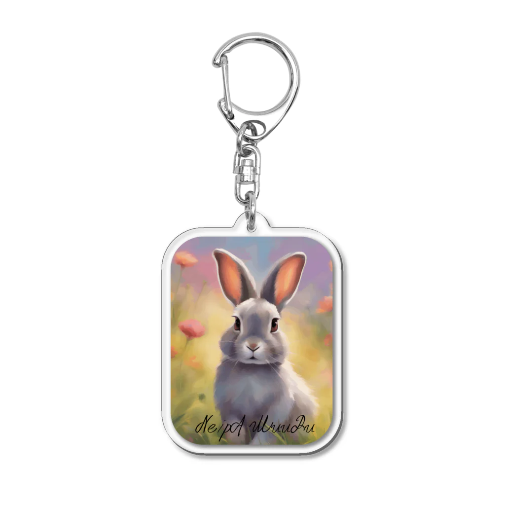 ねいぱあむうる店のHELLO RABBIT Acrylic Key Chain