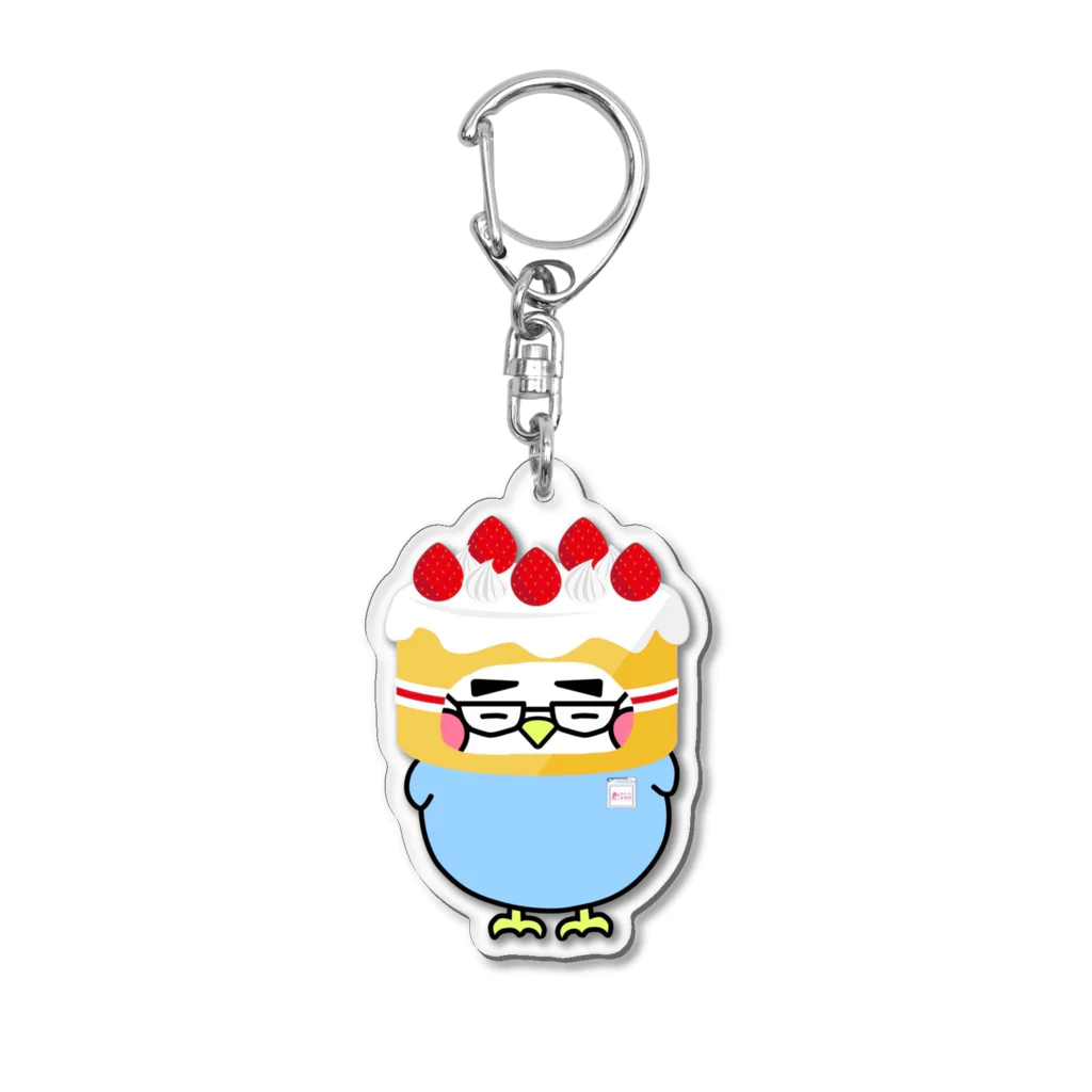 deinkoのケーキを被ったディンコ Acrylic Key Chain