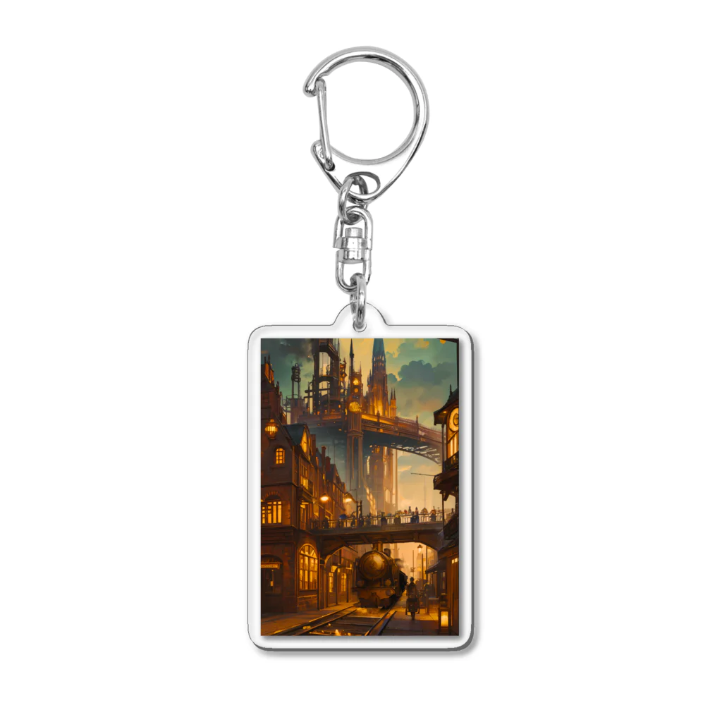 卯月なのかのSteampunk Journey　〜ノスタルジア溢れる蒸気機関の世界の旅〜　No.1「Steampunk Journey」 Acrylic Key Chain